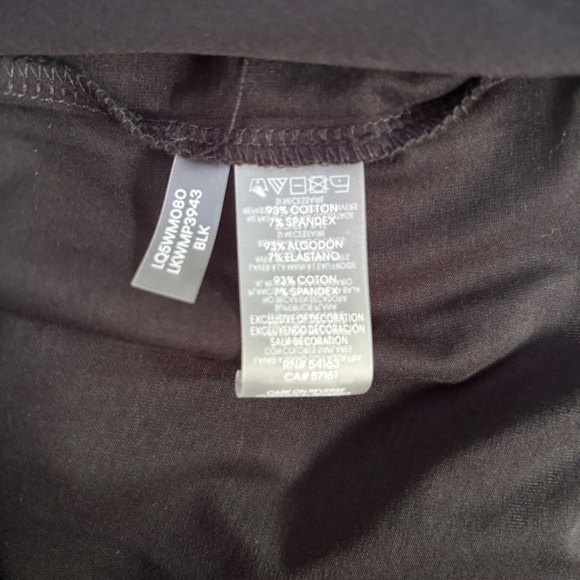 Karl Lagerfeld Rhinestone Bonjour Black T-Shirt - Picture 6 of 8